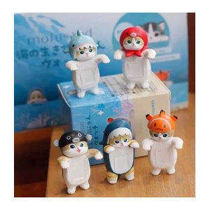 Mofusand Ocean Party Blind Box Niedliche Katzenfigur als maritime Dekoration in Mehrfarbig aus Kunststoff