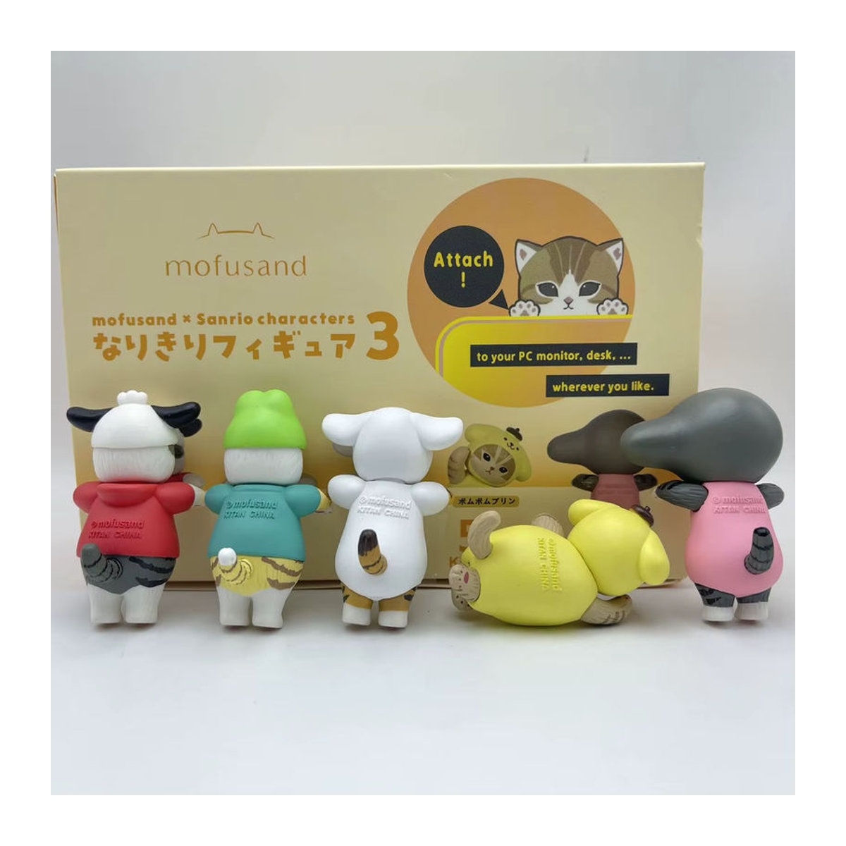 Mofusand Sanrio Charaktere Blind Box Dekorative Minifiguren aus Kunststoff in Mehrfarbig - Bild 2