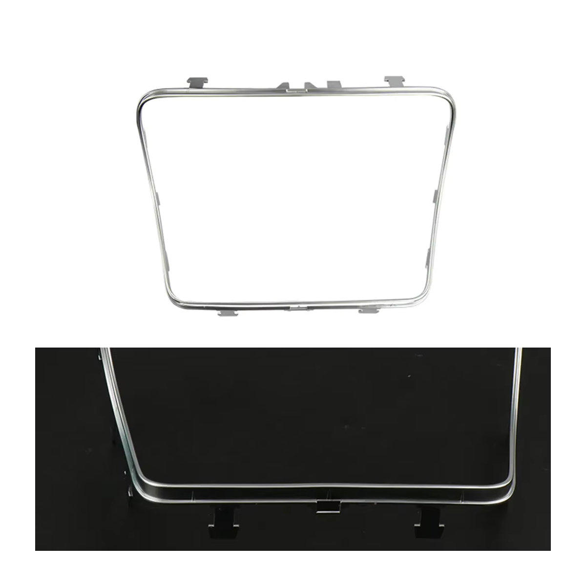 MOJOYCE Auto Mittelkonsole Zubehör Becherhalter und Aschenbecher Rahmen mit Chrom Streifen Trim in Silber für Mercedes Benz C Klasse W205 und GLC Klasse W253 - Bild 3