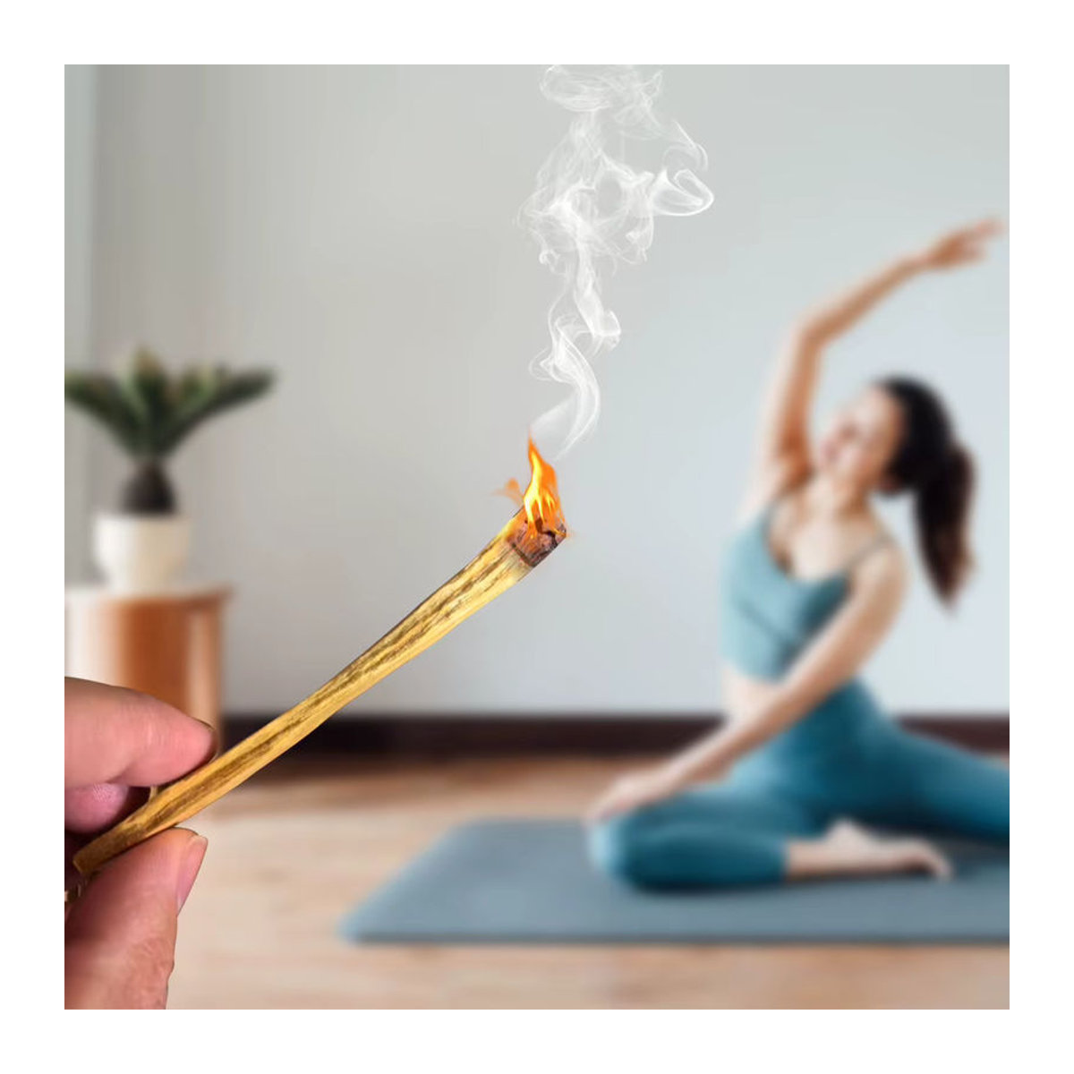 MOJOYCE Palo Santo Räucherstäbchen aus natürlichem Holz in Braun für Yoga und Aromatherapie - Bild 3