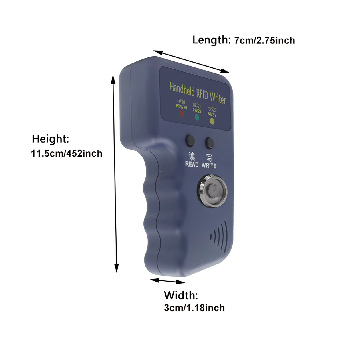 MOJOYCE TM1990 iButton 125kHz T5577 EM4305 Reader Handheld Schlüssel Tag Karte Kopierer Duplizierer in Blau - Bild 6