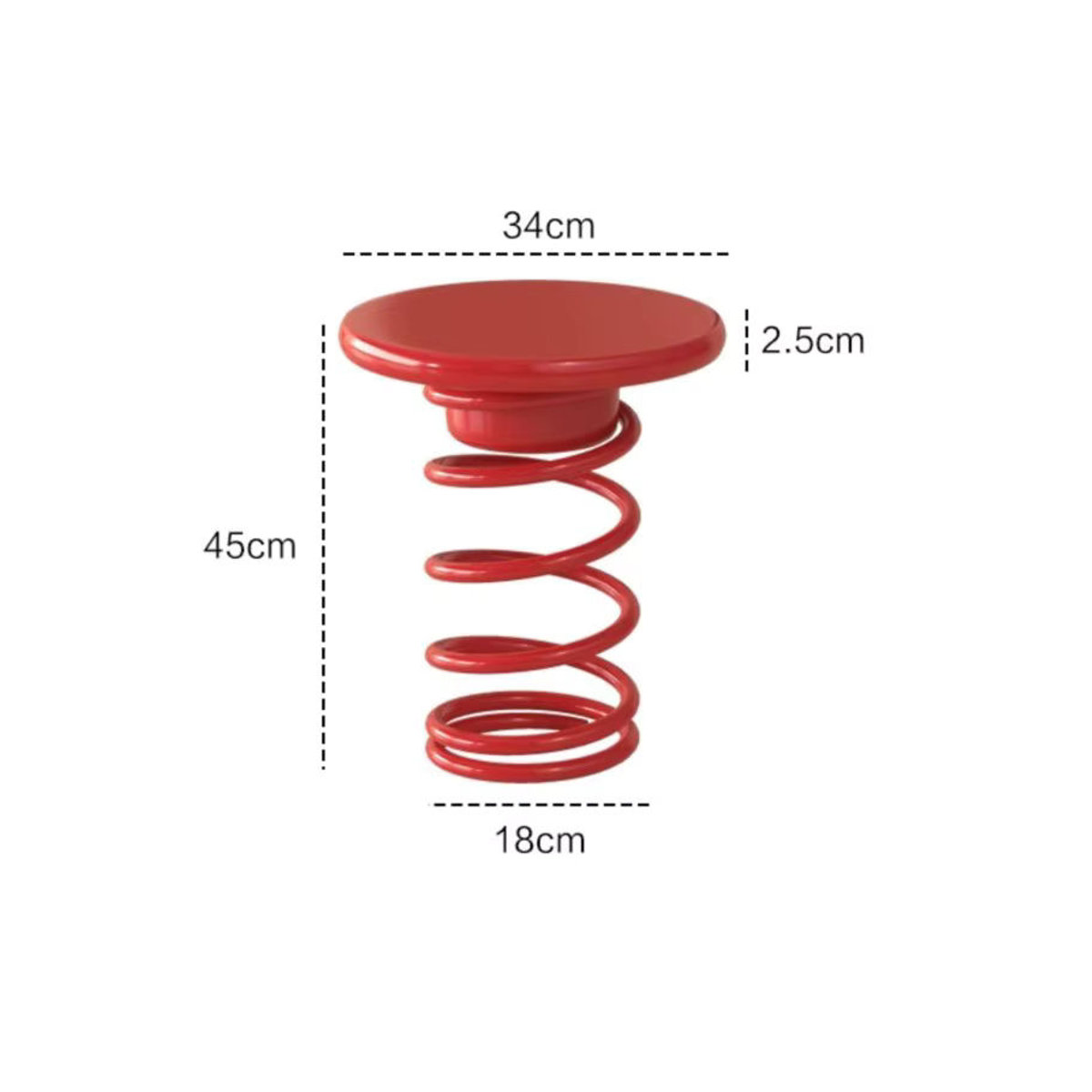 MOMO Kinderhocker im Macaron-Design für das Kinderzimmer, Bunter Koreanischer Stil, Gelb und Rot - Bild 3