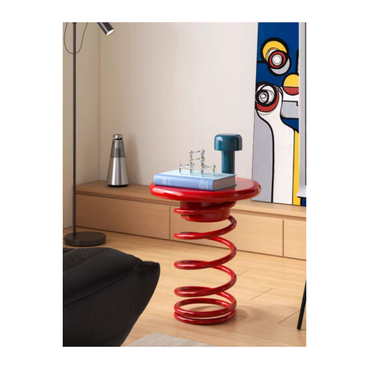 MOMO Kinderhocker im Macaron-Design für das Kinderzimmer, Bunter Koreanischer Stil, Gelb und Rot - Bild 5