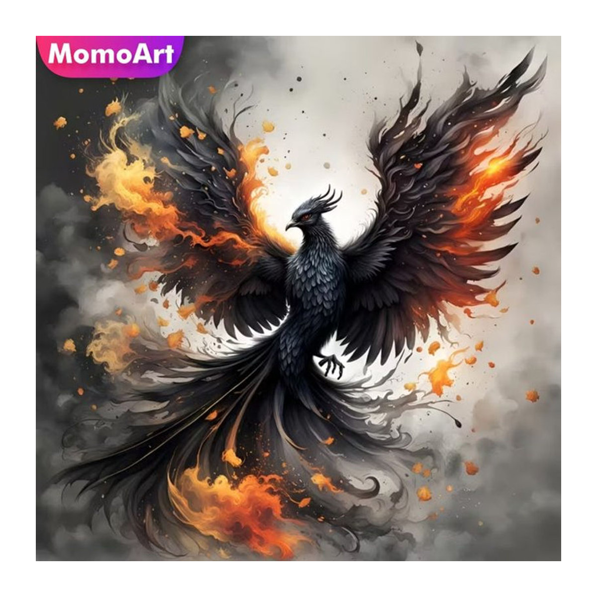Momoart Diamant-Stickerei Phönix DIY Malerei mit Acryl-Steinen in Mehrfarbig - Bild 1
