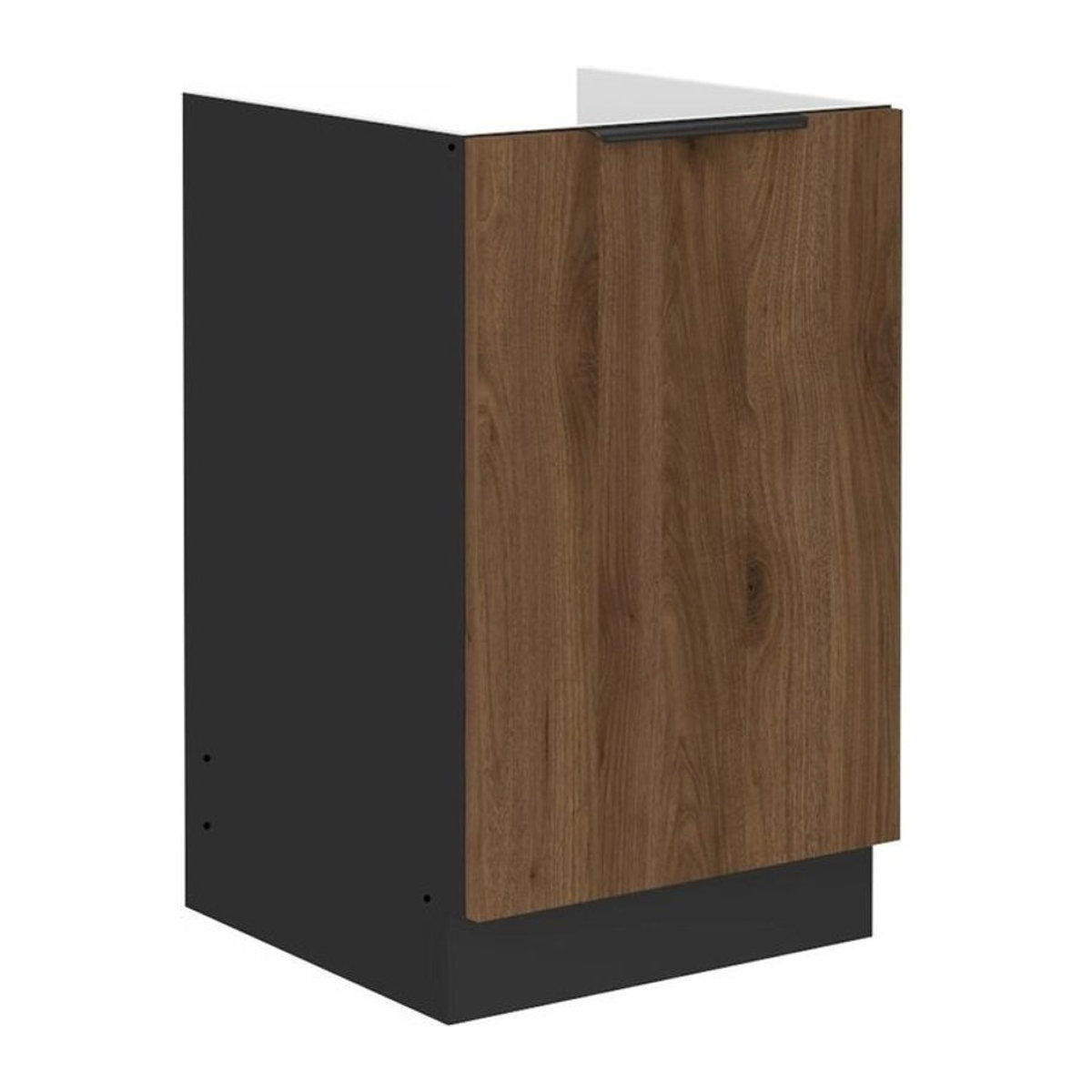 MONZANA Spülenunterschrank MONZA in Nussbaum mit Drehtüren, Breite: 50 cm - Bild 1