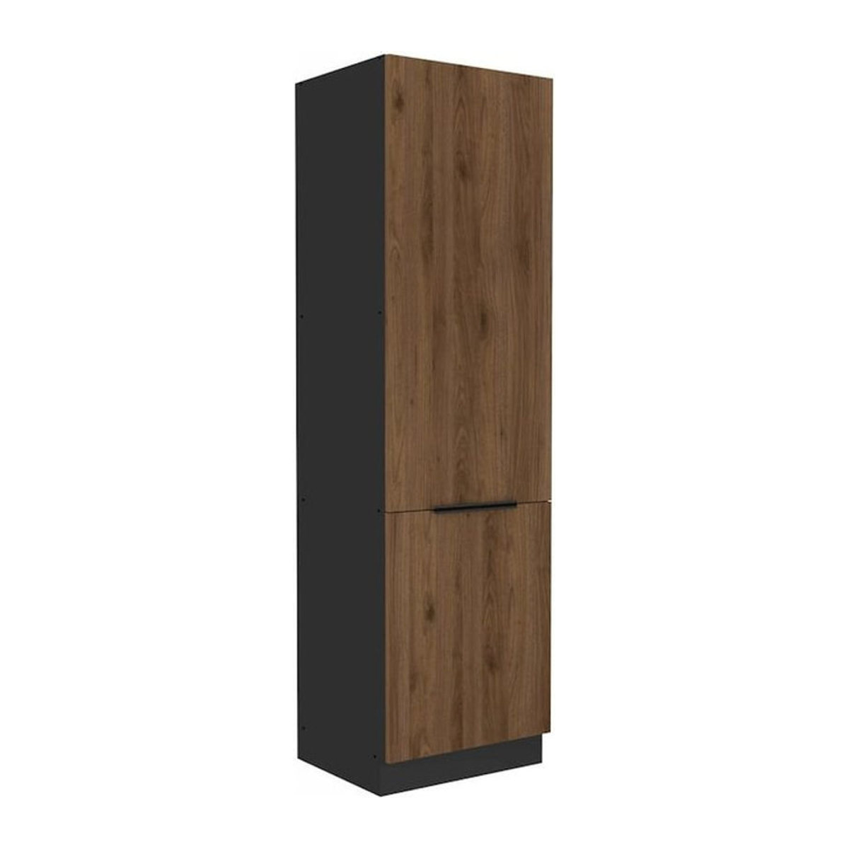 MONZANA Vorratsschrank Küchen Hochschrank in Nussbaum Breite: 60 cm - Bild 1