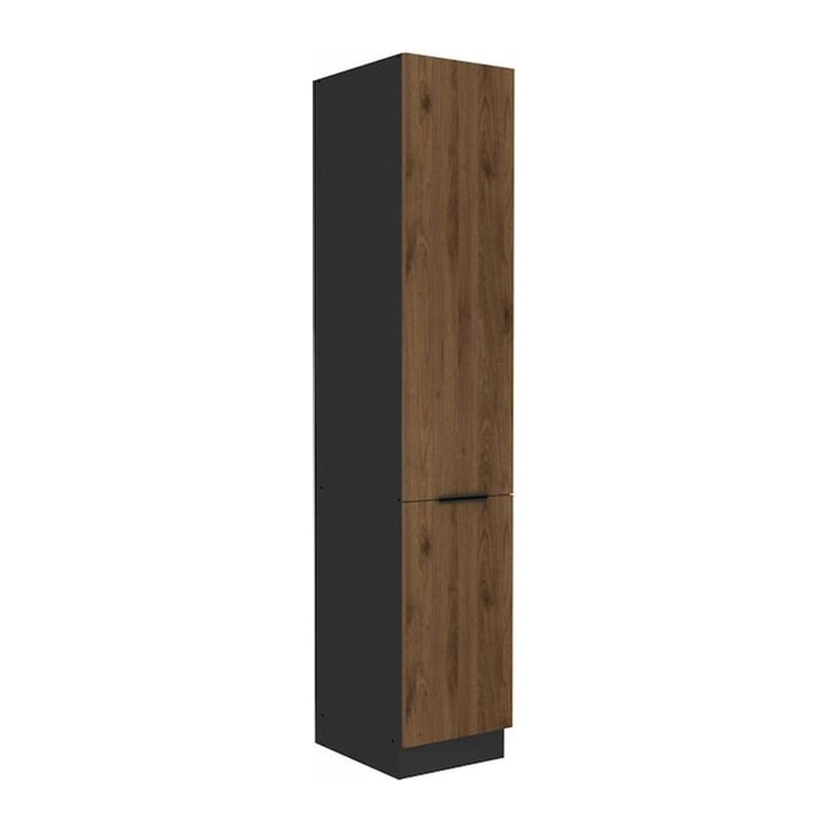 MONZANA Vorratsschrank Küchen Hochschrank in Okapi Nussbaum, Breite: 40 cm - Bild 1