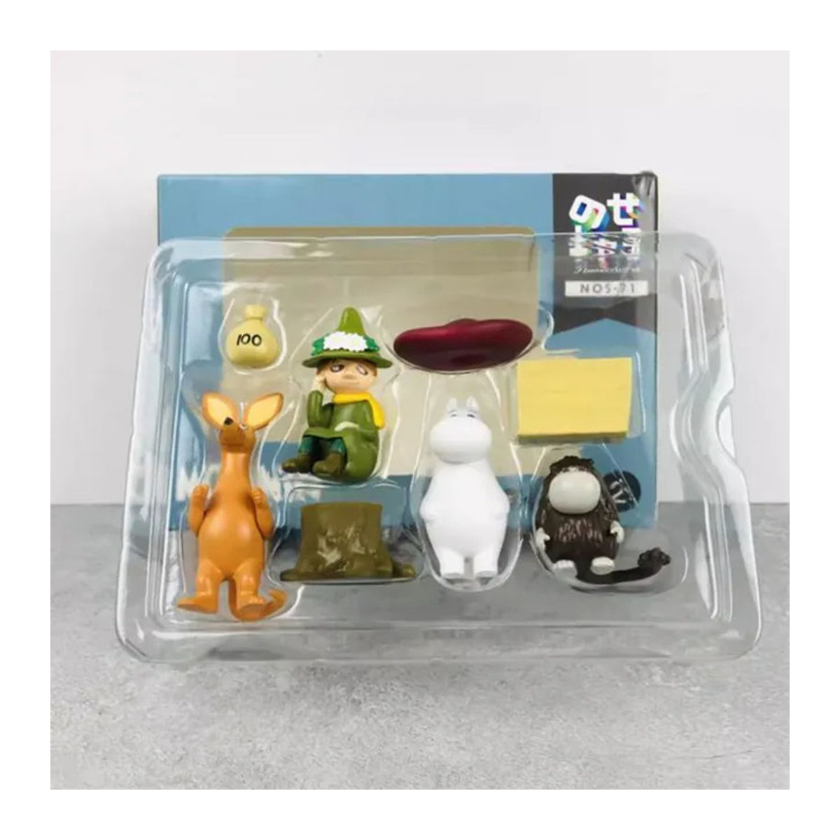 Moomin Stapelbare Sammelfiguren Moomin Schnüffelchen und Mymy aus Kunststoff in Rot und Mehrfarbig als Desktop-Dekoration - Bild 1
