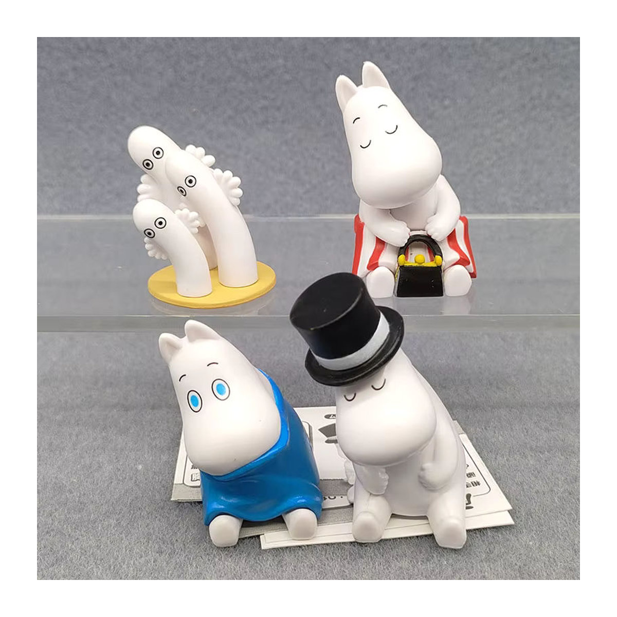 Moomins Actionfigur Nilpferd als Sammlerstück und Desktop-Ornament in Weiß aus Kunststoff - Bild 2