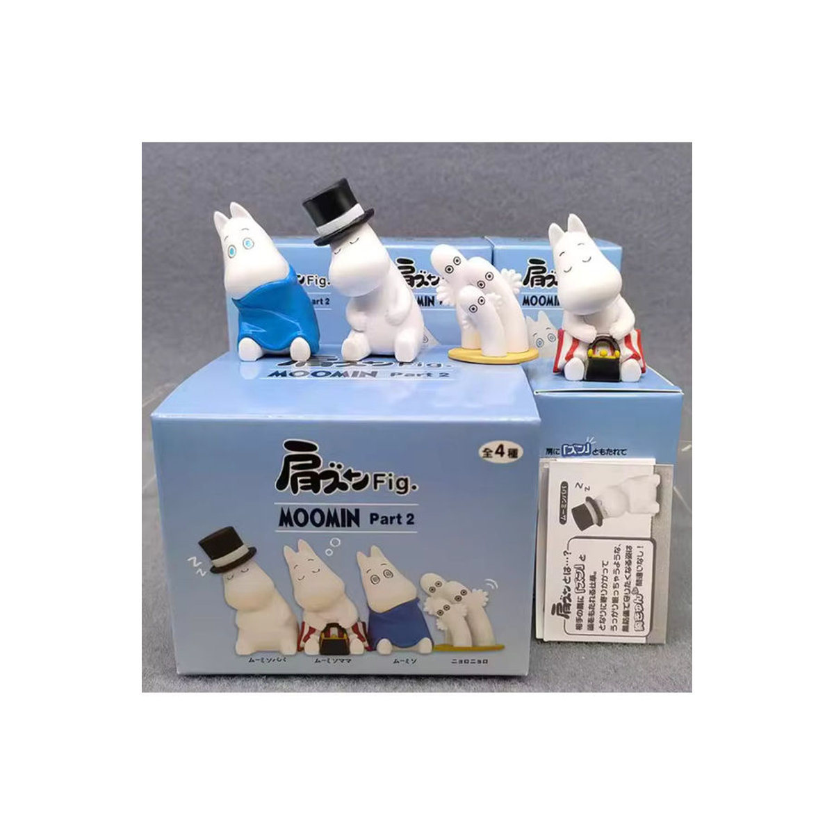 Moomins Actionfigur Nilpferd als Sammlerstück und Desktop-Ornament in Weiß aus Kunststoff - Bild 3