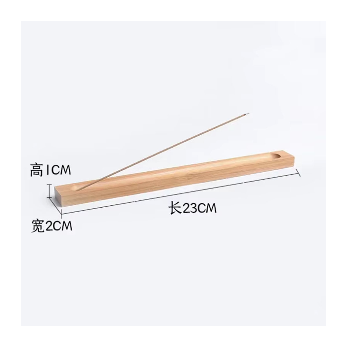 MOONBIFFY Räucherstäbchenhalter aus Holz in Braun mit 3 mm Loch zur Heimdekoration - Bild 4