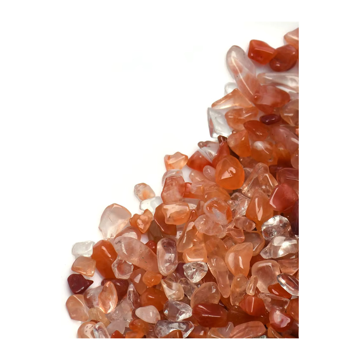 Moonrise Zerkleinerte Steinsplitter in Grün und Orange, unregelmäßige Form, 3–5 mm für Bastelarbeiten, DIY-Schmuck und Epoxidharz-Dekoration - Bild 5