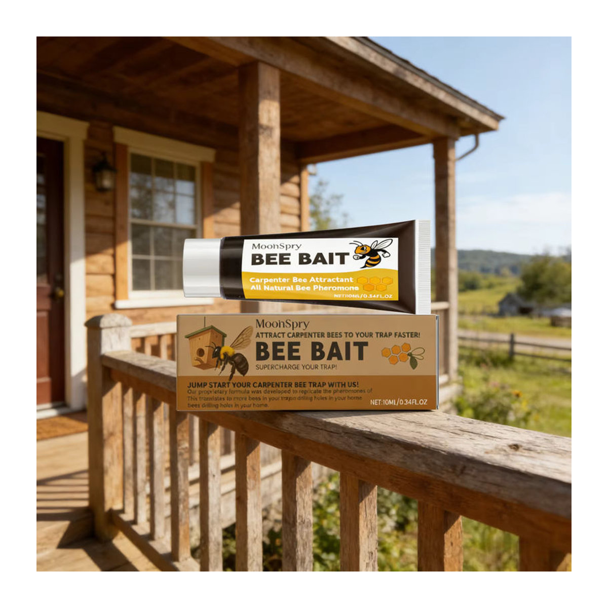 MoonSpry Bienenausstattung Mehrzweck-Wildbienenfanggerät mit natürlichem Honigduft und Bienenlockbalsam 10ml - Bild 6