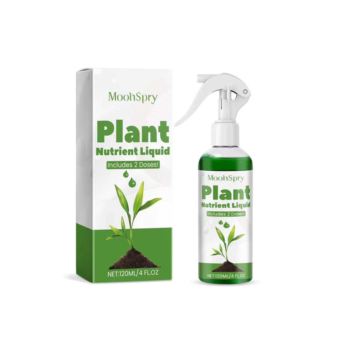 MOONSPRY Bio-Topfpflanzen-Nährstoffflüssigkeit All-in-One-Wachstumsverstärker für Blumen, grüne Blätter und Hydrokultur 100 ml - Bild 3