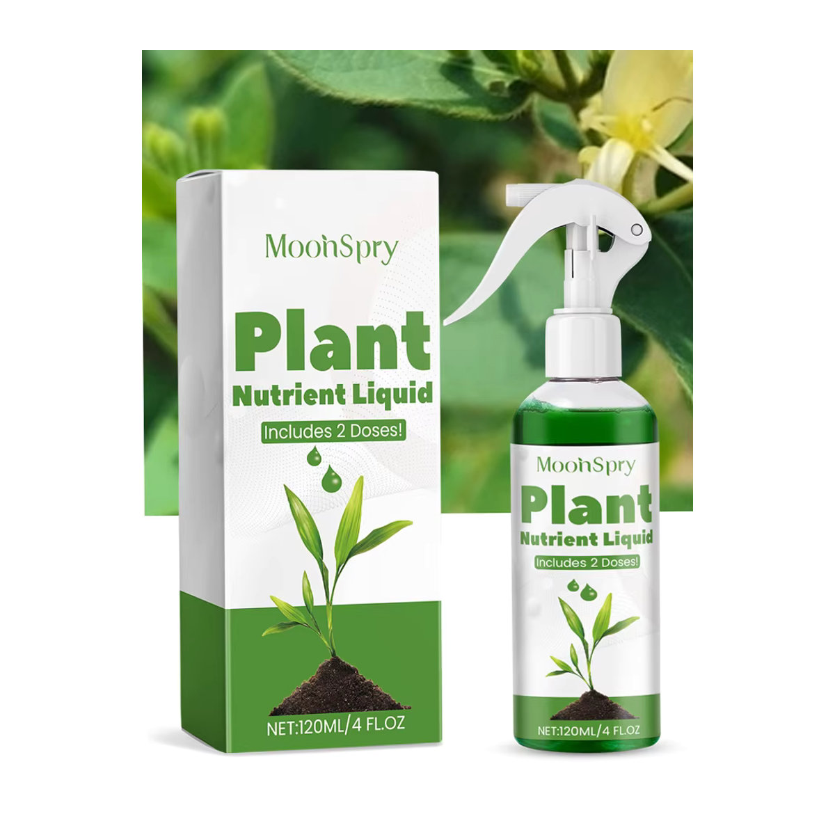 MOONSPRY Bio-Topfpflanzen-Nährstoffflüssigkeit All-in-One-Wachstumsverstärker für Blumen, grüne Blätter und Hydrokultur 100 ml - Bild 4