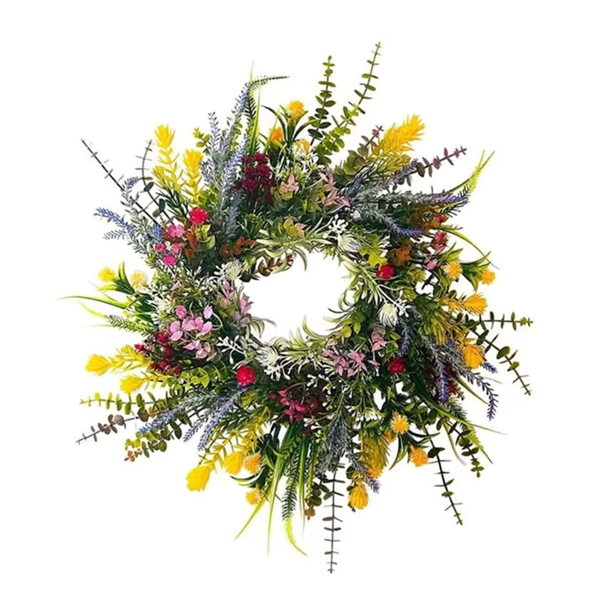 MOPHE Rundes Blumenkranz-Set für den Außenbereich, Mehrfarbig, Durchmesser: 35,05 cm - Bild 7