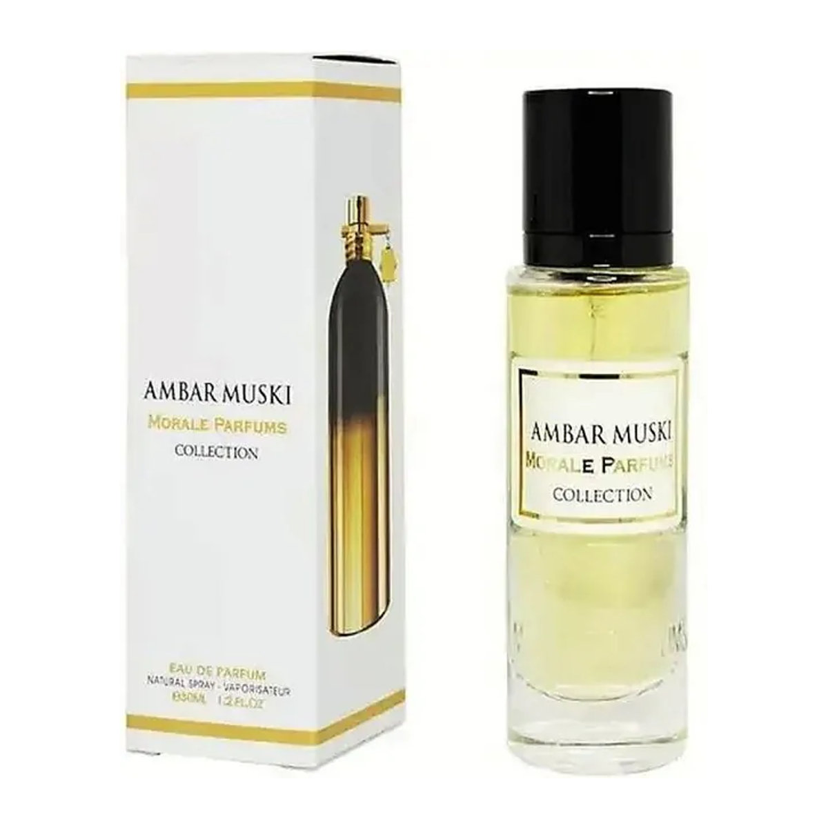 Morale Parfums Ambar Muski Unisex Parfüm mit orientalischem Aroma, 30 ml - Bild 1
