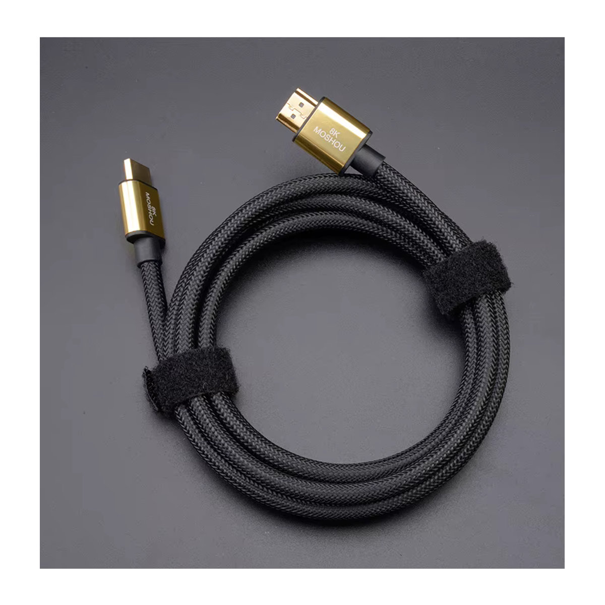MOSHOU HDMI 2.1 Kabel Schwarz mit 8K 60Hz, 4K 120Hz, 48Gbps, eARC und HDR10+ für TV Box und PS5 - Bild 4
