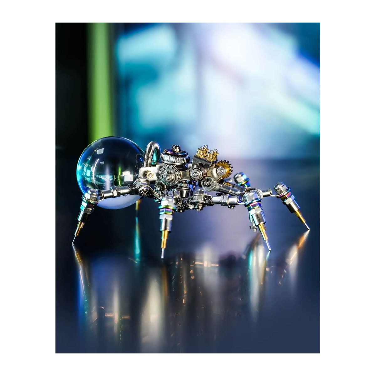 Mostarle Kristalllampe Jumping Spider 3D Metallpuzzle DIY Modellbausatz Sci-Fi Mechanische Spinne im Steampunk-Design - Bild 2