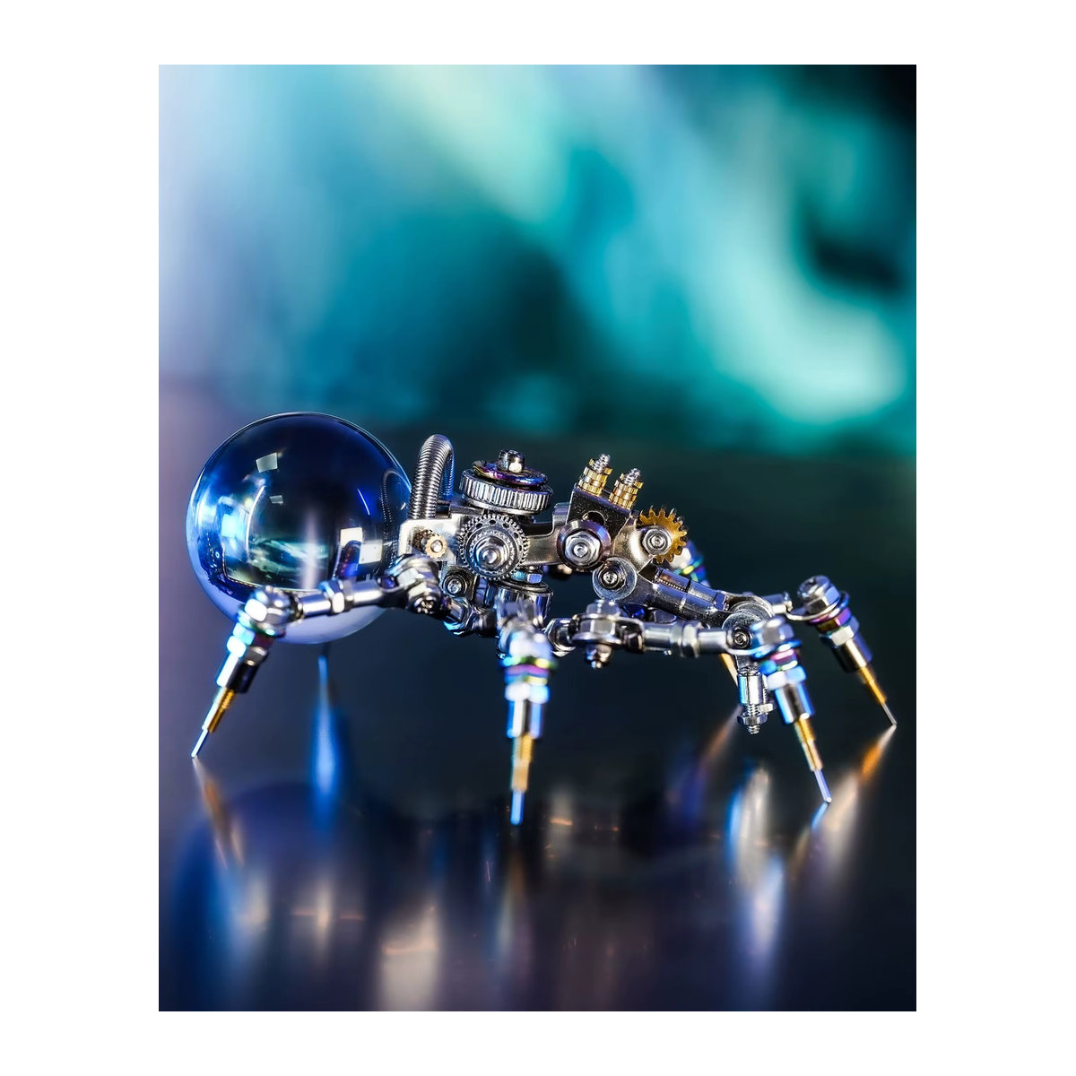 Mostarle Kristalllampe Jumping Spider 3D Metallpuzzle DIY Modellbausatz Sci-Fi Mechanische Spinne im Steampunk-Design - Bild 5