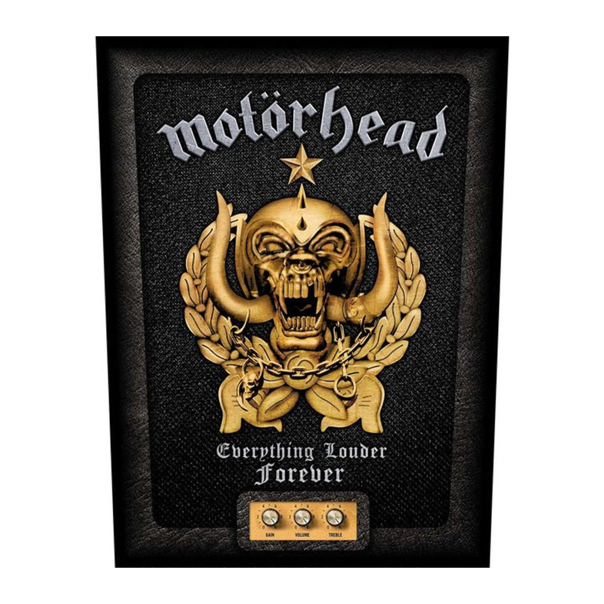 Motörhead Everything Louder Forever Textil-Patch in Gold/Schwarz - Bild 1