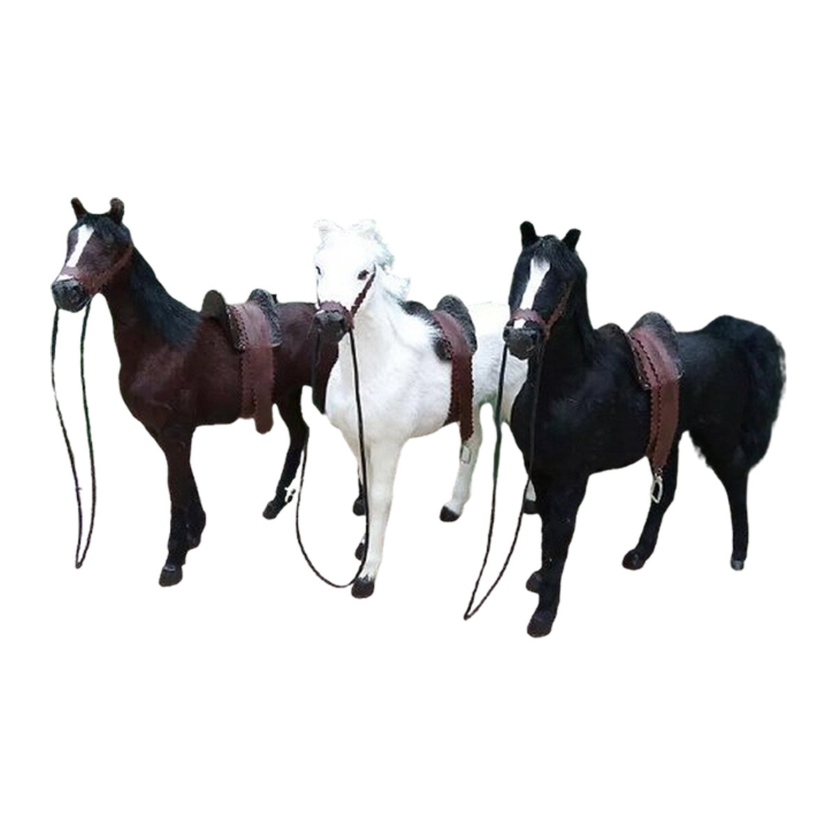 Mount Horse War Horse Soldier Modell im Maßstab 1:6 mit Sattel für 12-Zoll-Actionfiguren, mehrfarbig aus Kunstharz - Bild 1