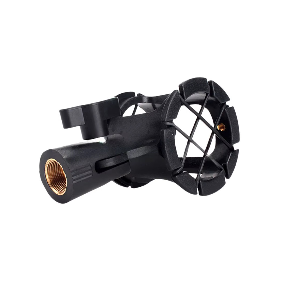 MovingMic Mikrofon Stoßdämpfer Anti-Vibrations-Halterung als universeller Ständer für Kondensatormikrofone in Schwarz - Bild 5