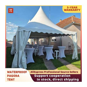 MOYU Wasserdichtes Pagodenzelt mit Aluminium-Rahmen für Outdoor-Hochzeiten, Partys, Events und Messen