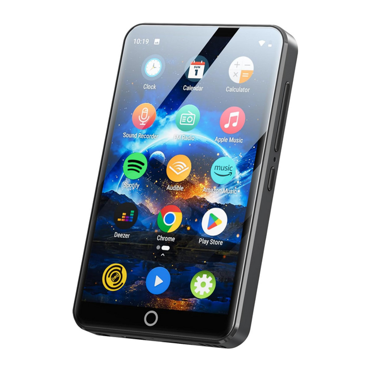 MP3-Player mit Bluetooth und WLAN, Android 9.0 Musikplayer mit 4-Zoll-Touchscreen, MP4-Player für Spotify und Deezer, Grau oder Schwarz - Bild 1