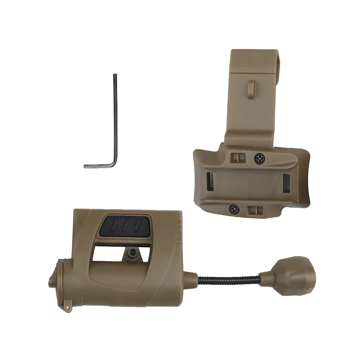 MPLS CHARGE Taktische Helmleuchte mit 3-Modus LED für Outdoor, Airsoft und Jagd - Bild 1