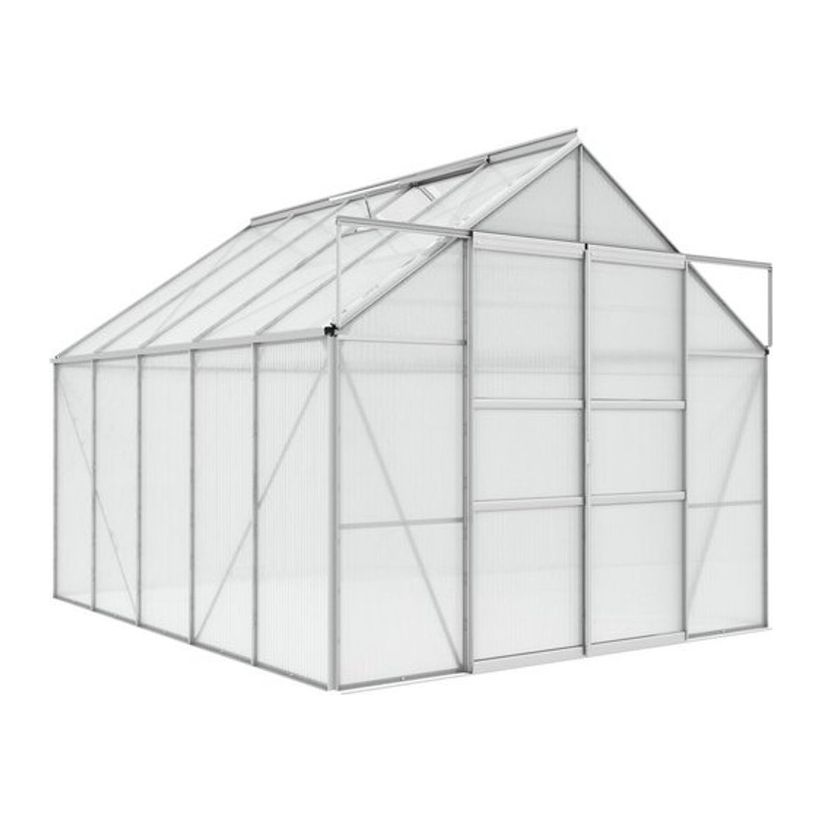 Mr. GARDENER Gewächshaus 8300/ 6 DT aus Aluminium in Silber, 8,3 m² - Bild 1