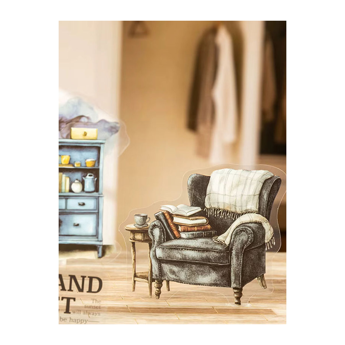 Mr. Paper Home Corner PET-Aufkleber Set, 30 Blatt, mehrfarbig, Kunststoff-Dekoration - Bild 4