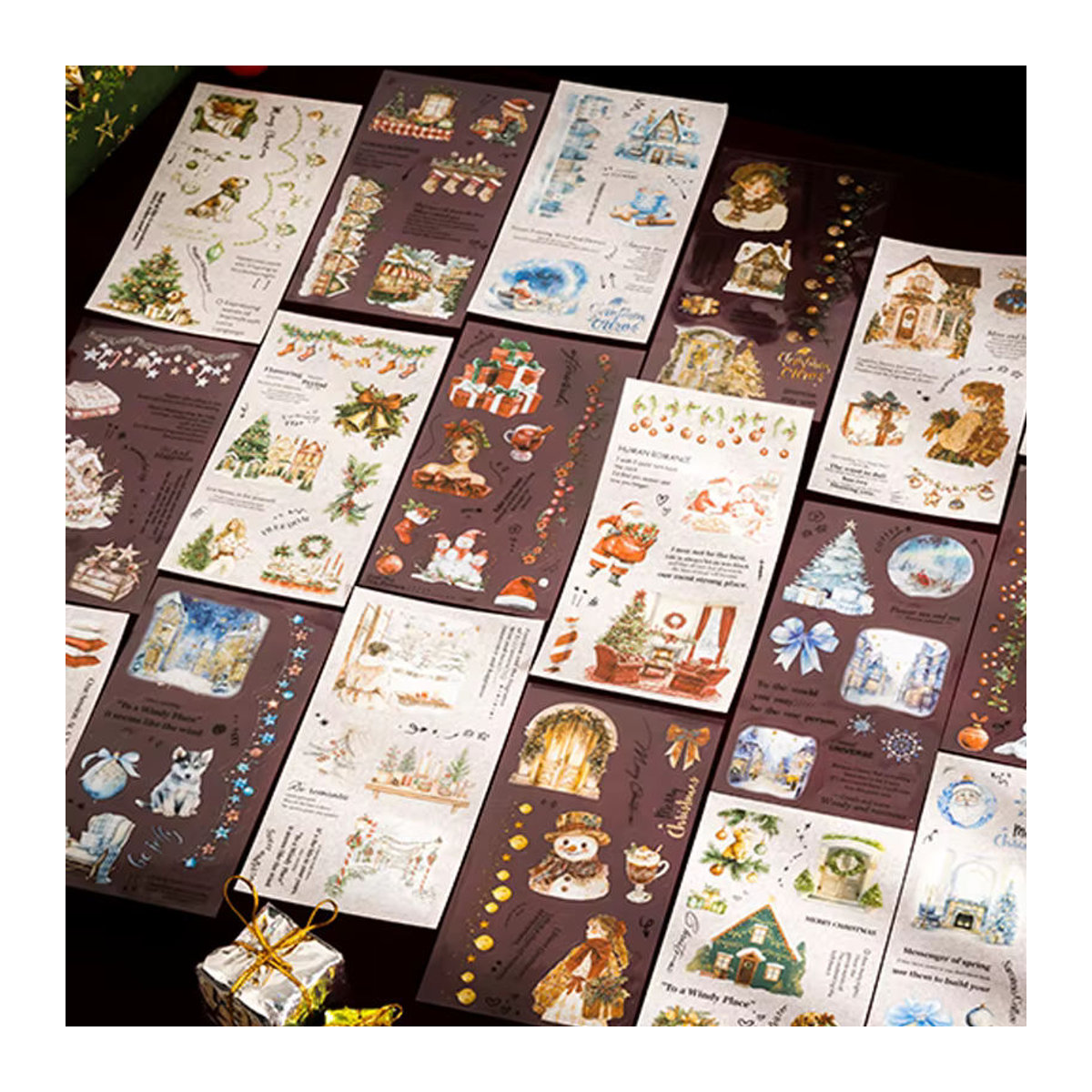 Mr Paper Weihnachtsaufkleberbuch Deluxe mit 18 Blättern, mehrfarbig - Bild 2