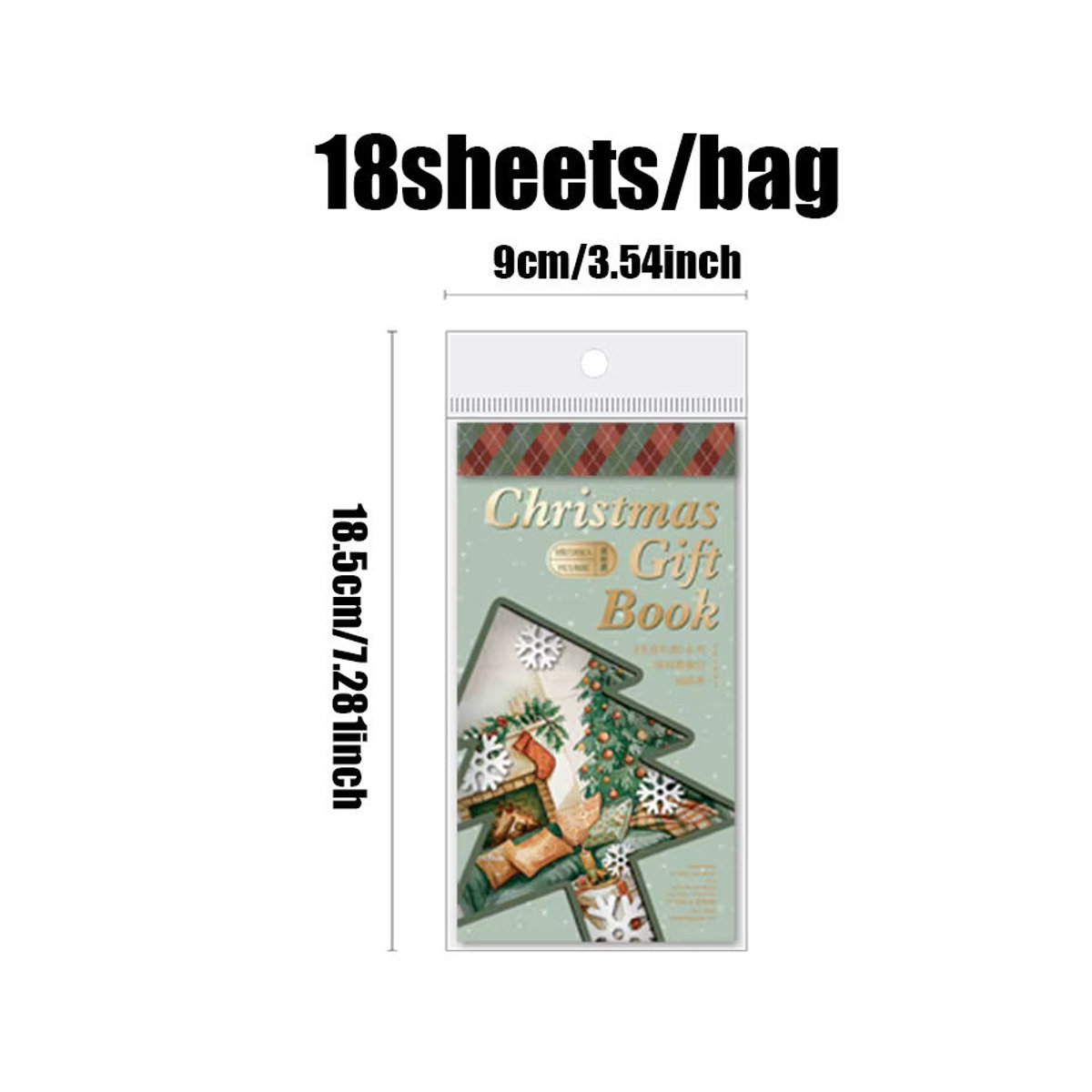 Mr Paper Weihnachtsaufkleberbuch Deluxe mit 18 Blättern, mehrfarbig - Bild 4