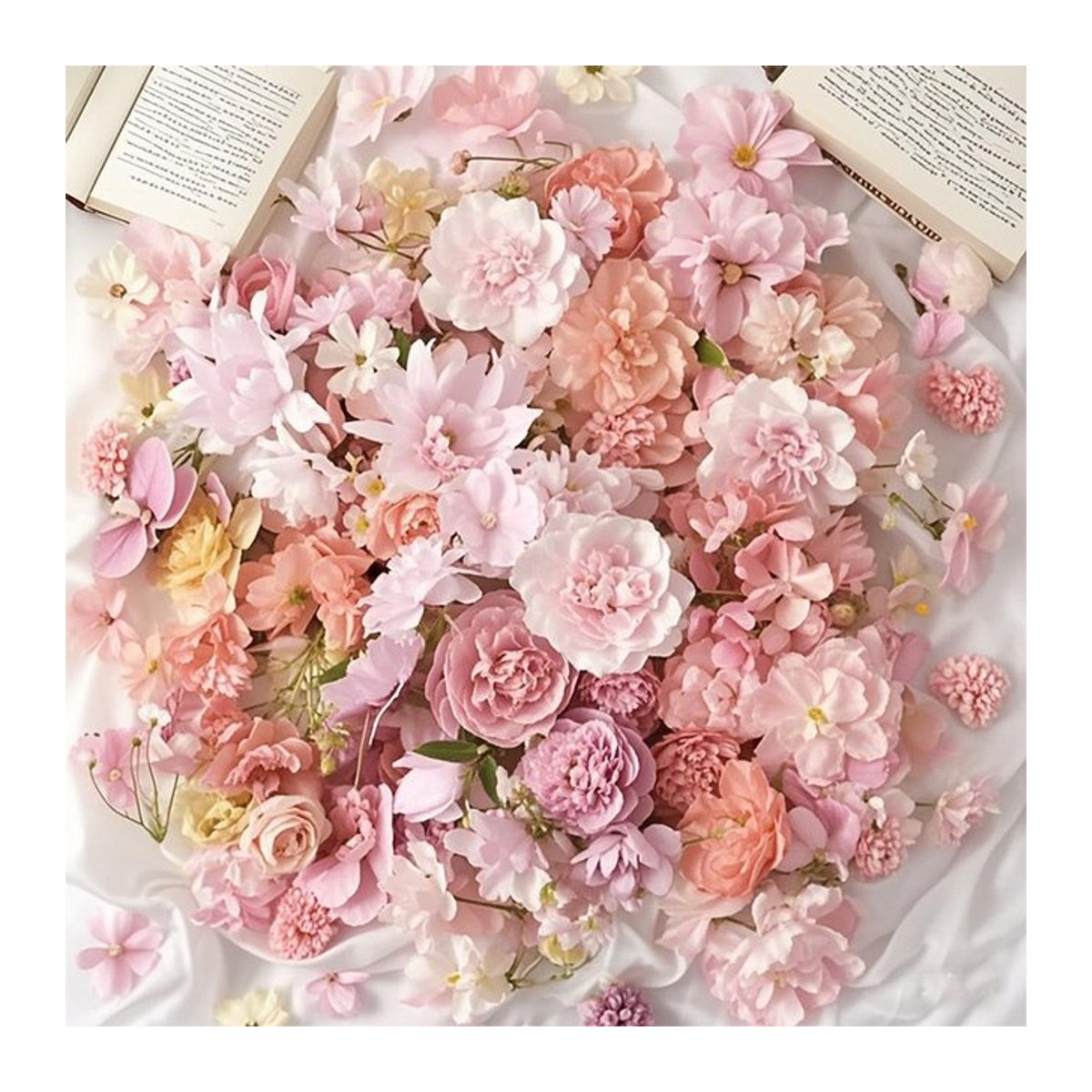 MSini Künstliche Rosen und Gänseblümchen in Rosa für Hochzeiten und Dekorationen - Bild 1