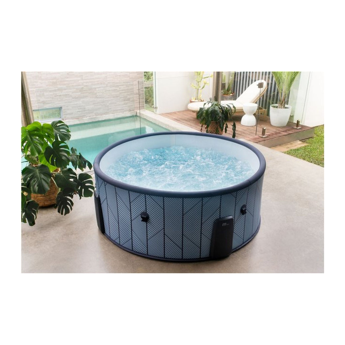 MSpa Whirlpool TIDAL ECO 2026 in Blau mit App-Steuerung, Hydromassagedüsen und 138 Luftdüsen - Bild 1