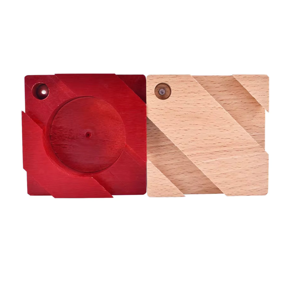 Muddy Puddles Holzpuzzle-Box mit LuBan-Schloss und Geheimfach für Geld oder Schmuck, mehrfarbig - Bild 2
