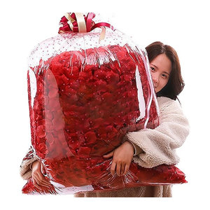 MUFU 1000 Stück künstliche Rosenblätter in Rot und Rosa für Hochzeit und Valentinstag zur ästhetischen Tischdekoration