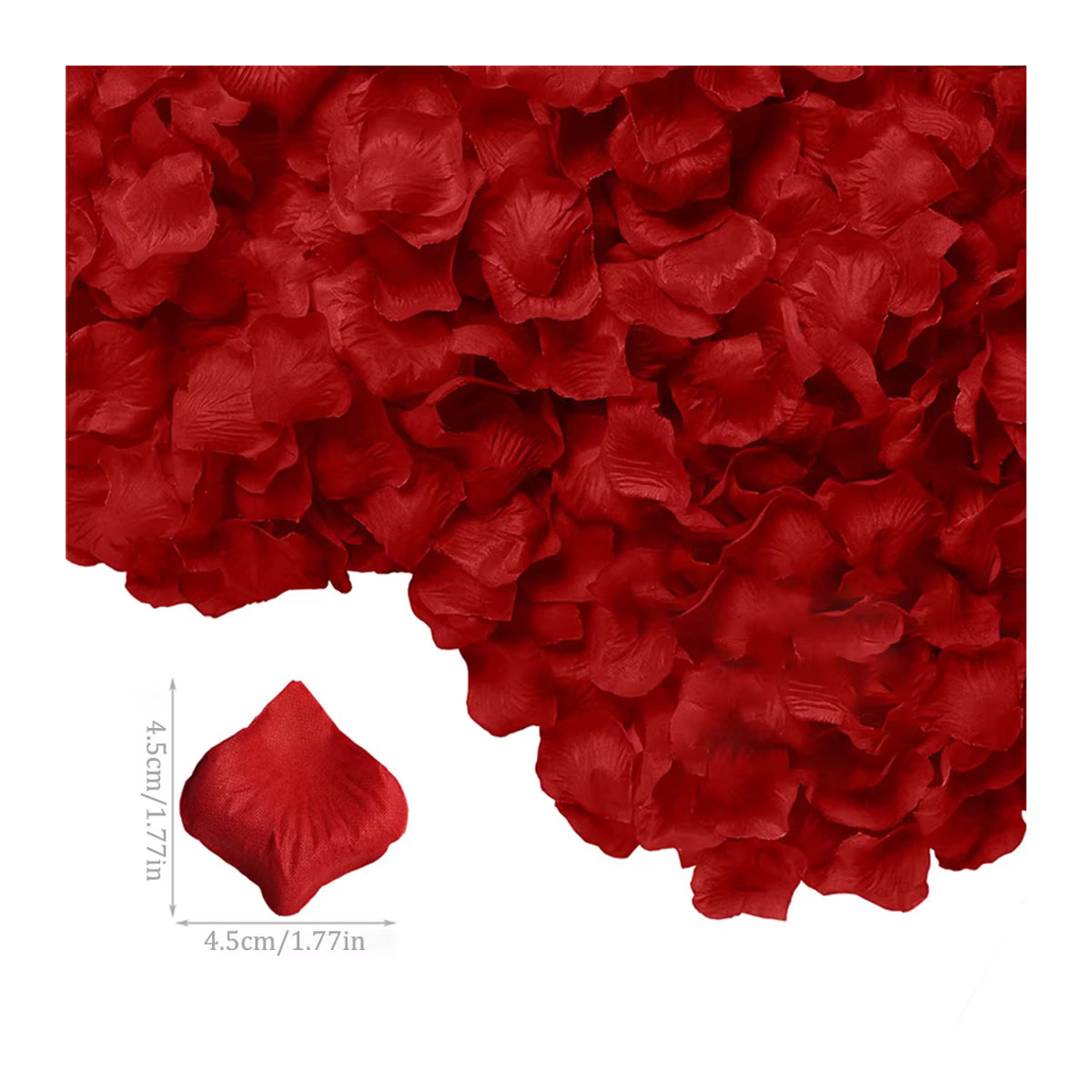 MUFU 1000 Stück künstliche Rosenblätter in Rot und Rosa für Hochzeit und Valentinstag zur ästhetischen Tischdekoration - Bild 2