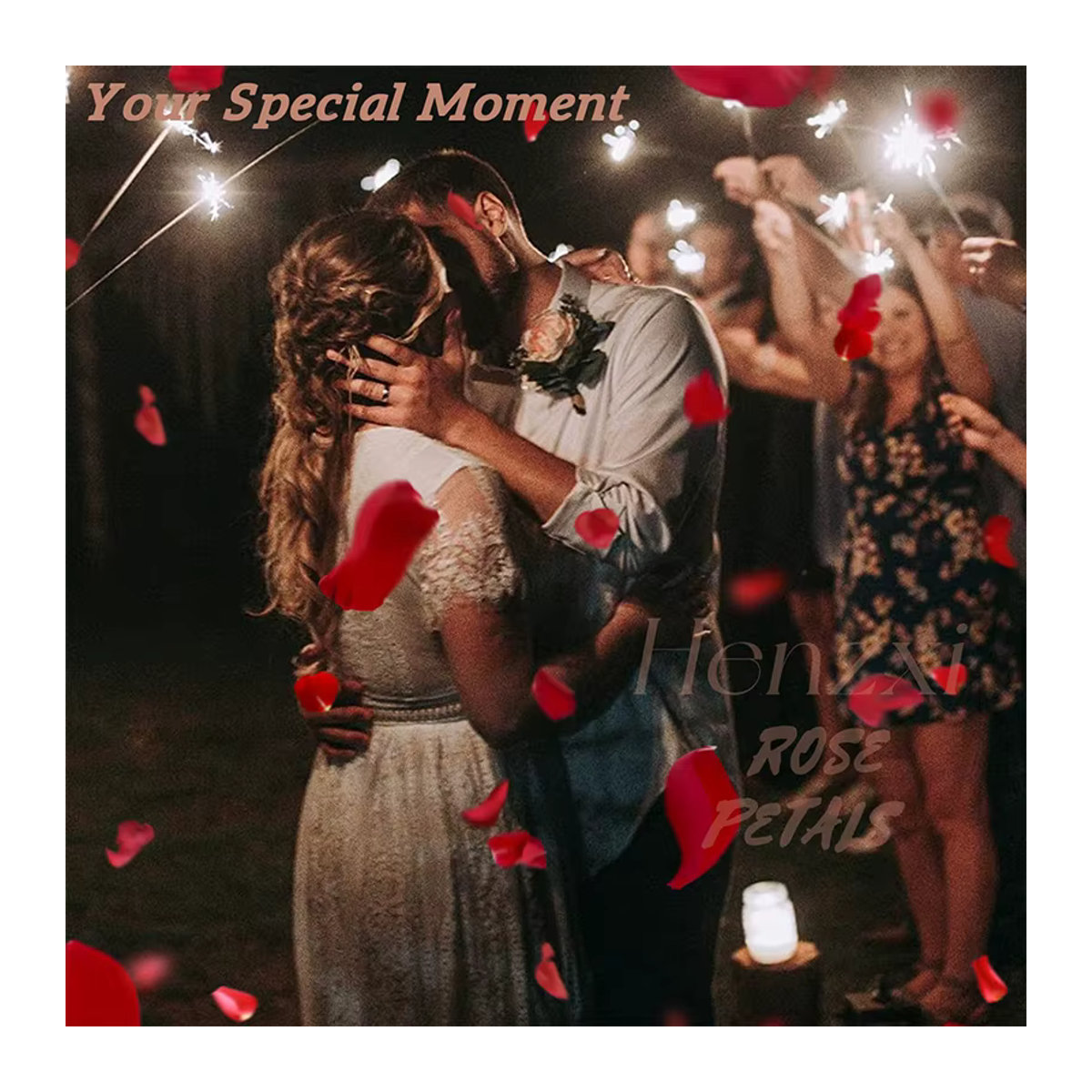 MUFU 1000 Stück künstliche Rosenblätter in Rot und Rosa für Hochzeit und Valentinstag zur ästhetischen Tischdekoration - Bild 4
