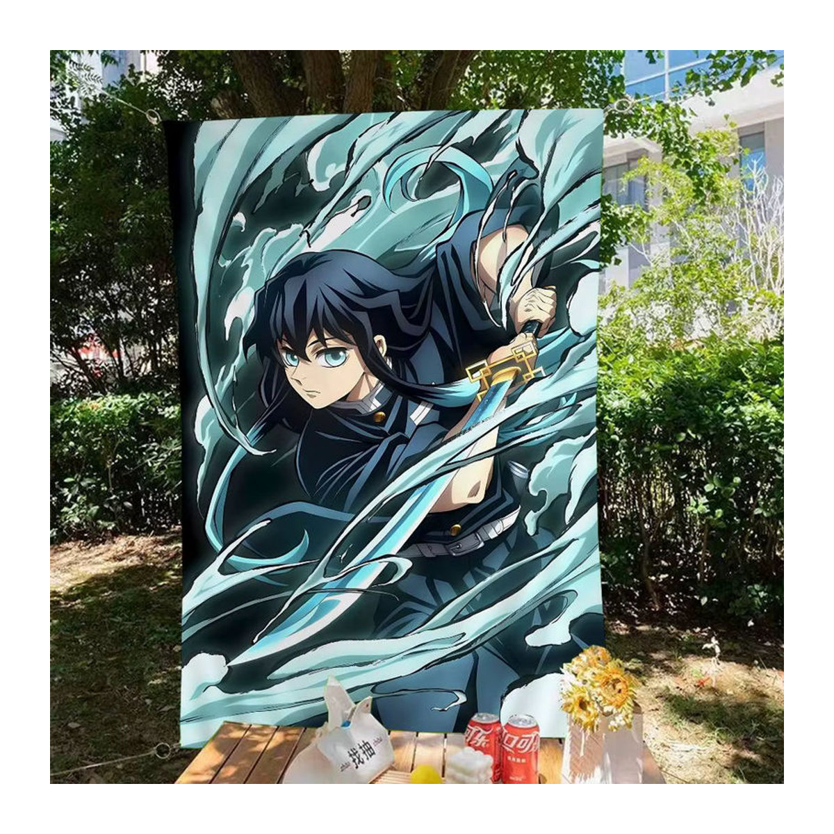 Muichiro Tokito Wandbehang von Beast Kingdom, mehrfarbiger Textil-Banner mit Porträt, B/H: 50 x 70 cm - Bild 3
