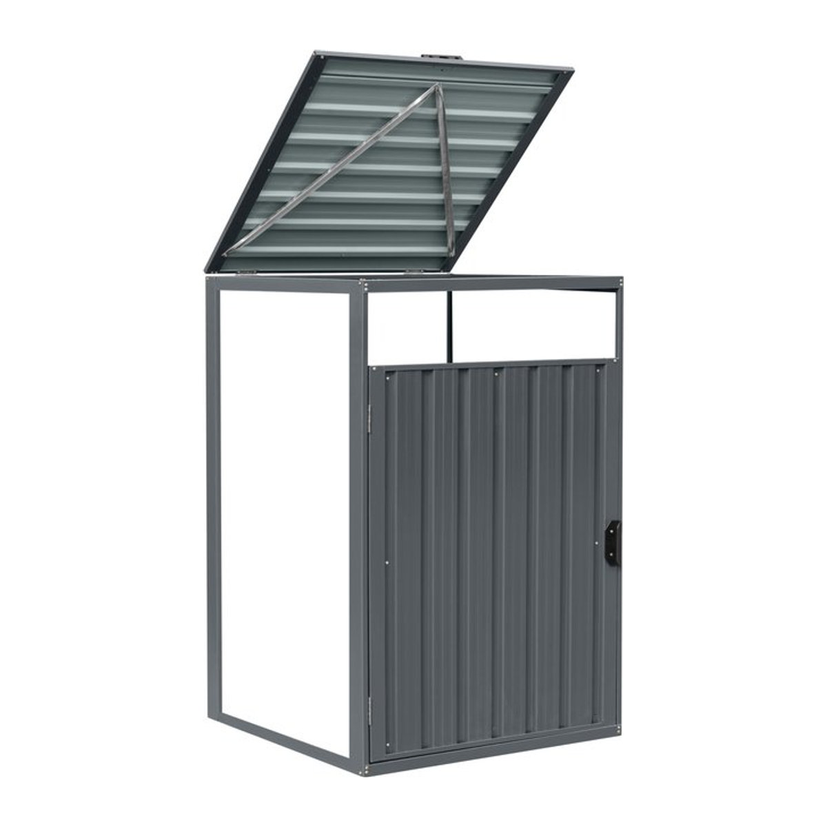 Mülltonnenbox HOME DELUXE CUBO Erweiterung für 1x 240 L in Grau - Bild 1