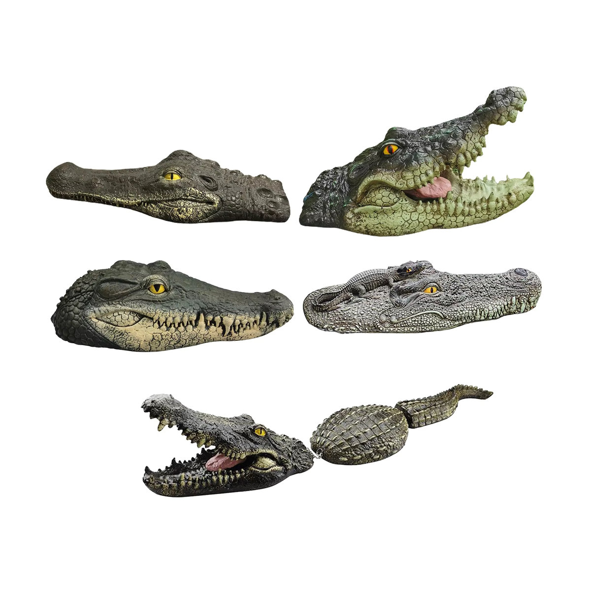 Multi Style Alligator Floating Decoy Grünes Gartenzubehör für Outdoor-Pool und Dekoration - Bild 6