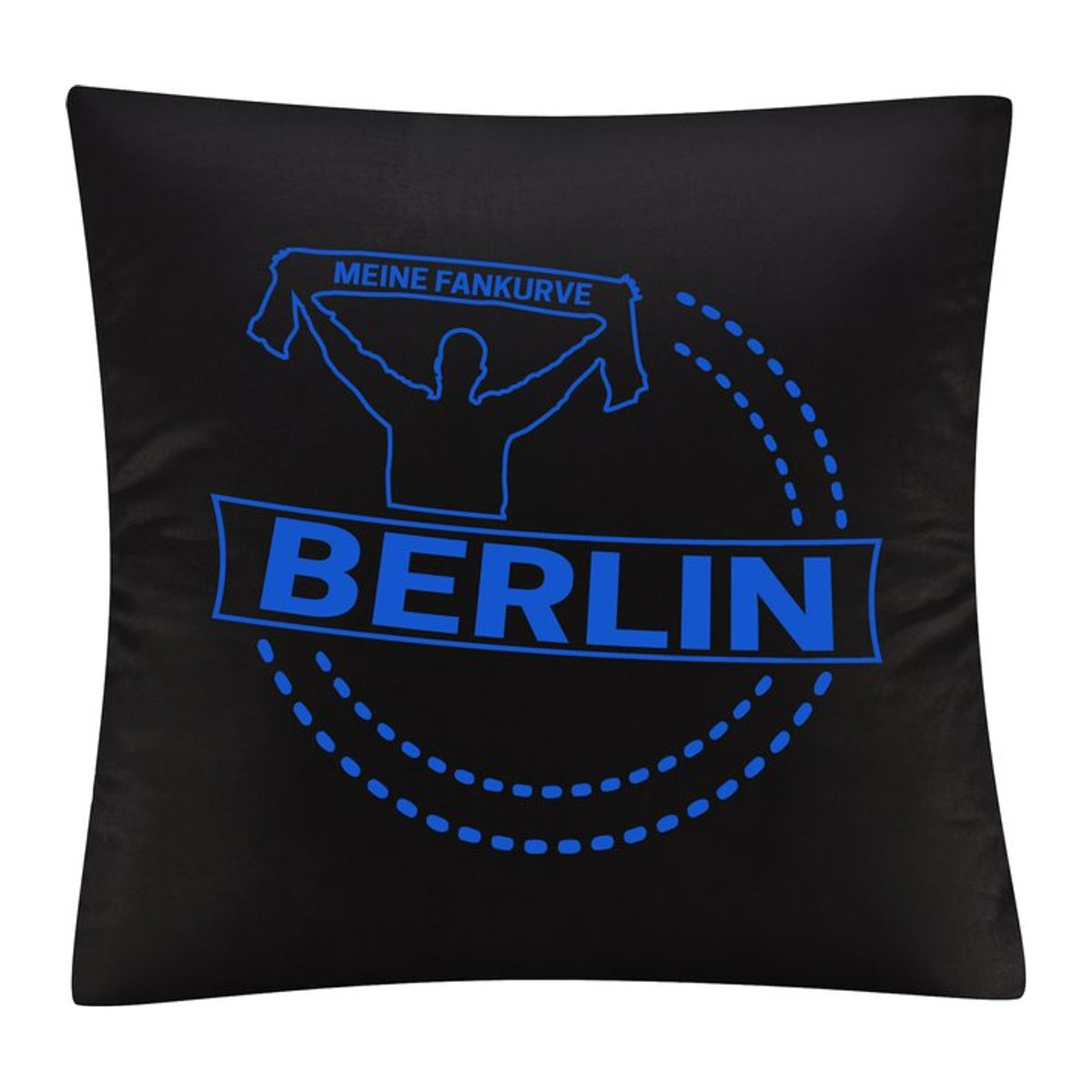 multifanshop Kissenbezug Meine Fankurve in Blau - Bild 1