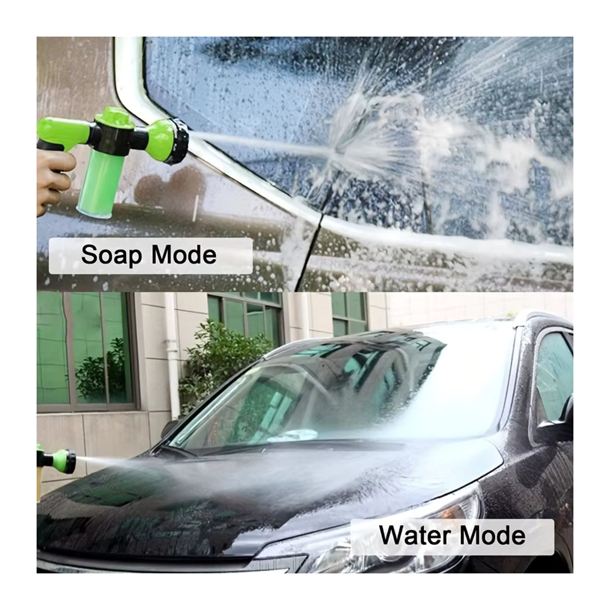 Multifunktionale einstellbare Wasserpistole mit Düse und Schaumbehälter für Reinigung und Düngung - Bild 3