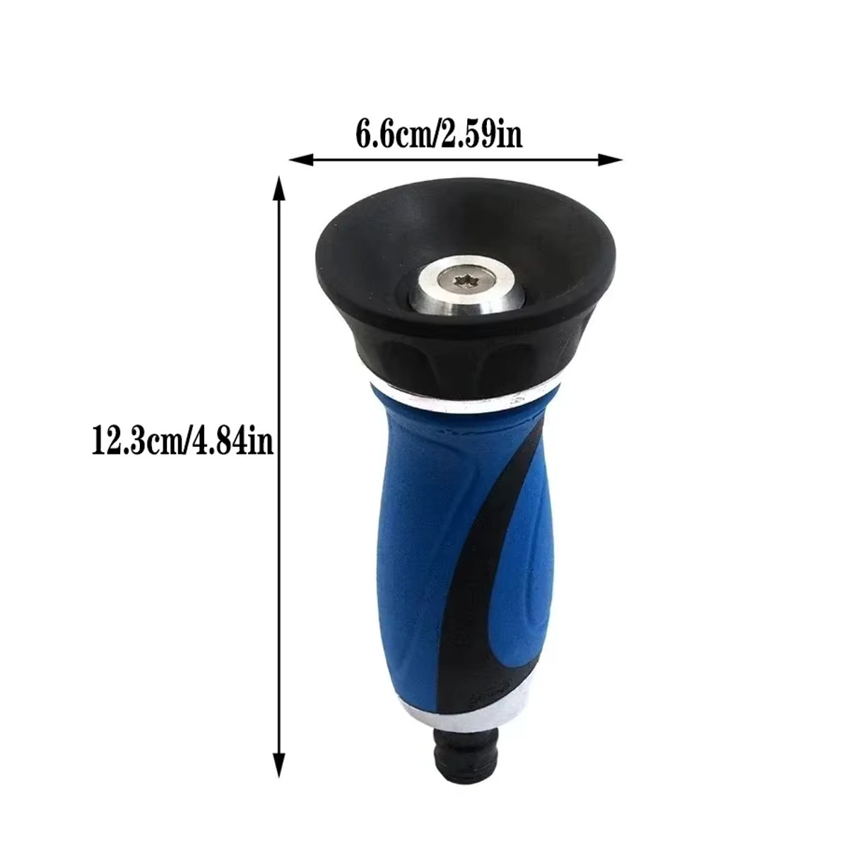 Multifunktionale Gartenbau-Hochdruck-Wasserpistole mit verstellbarem Sprinkler in Schwarz-Blau aus Kunststoff - Bild 4