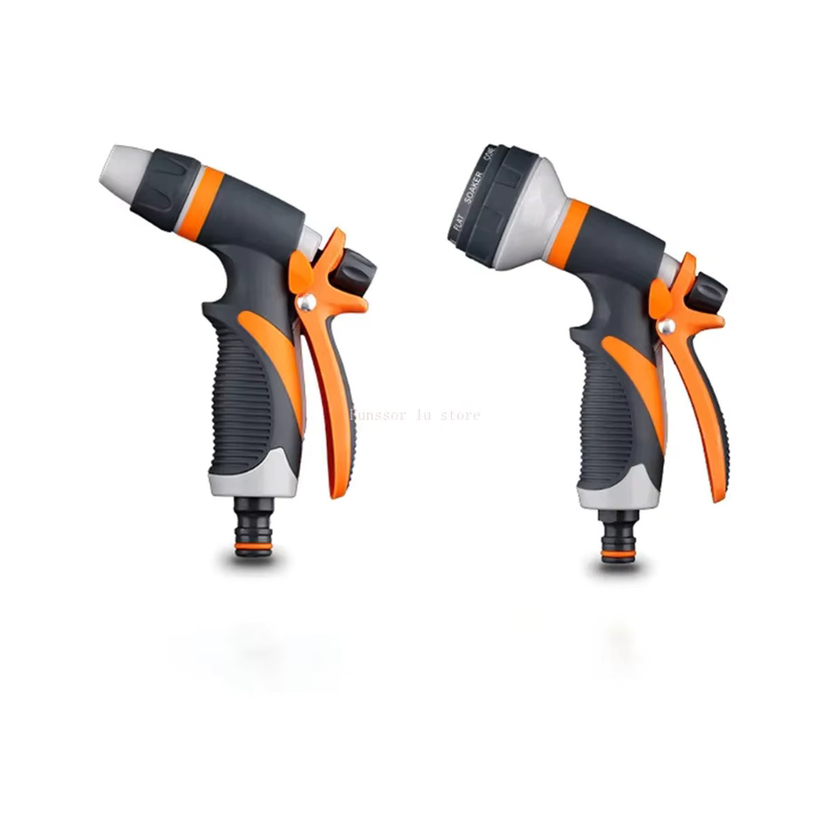 Multifunktionale Spritzdüse aus Kunststoff für Gartenbewässerung und Autowäsche in Orange - Bild 2