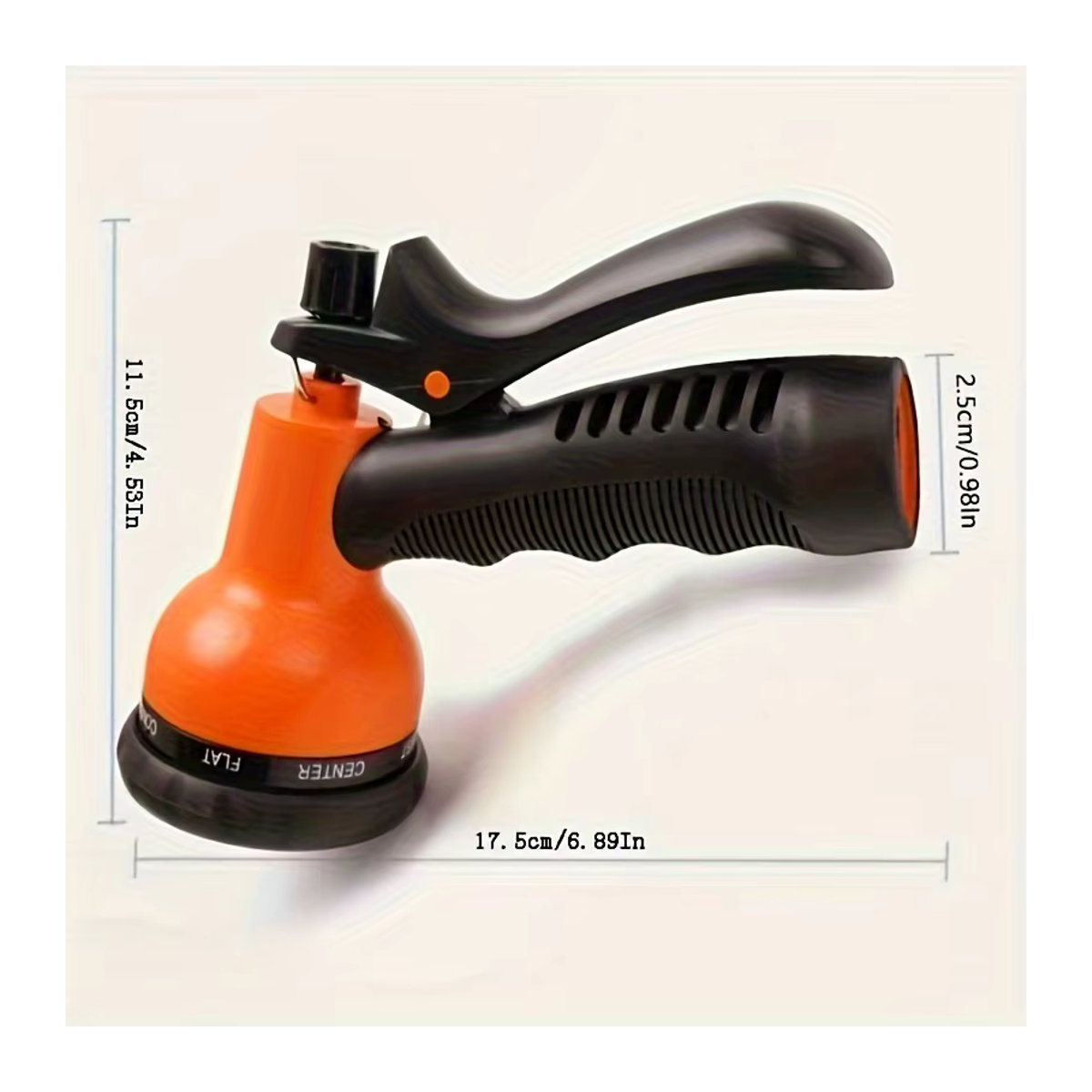 Multifunktionale Spritzpistole für Autowäsche und Gartenbewässerung in Orange - Bild 2