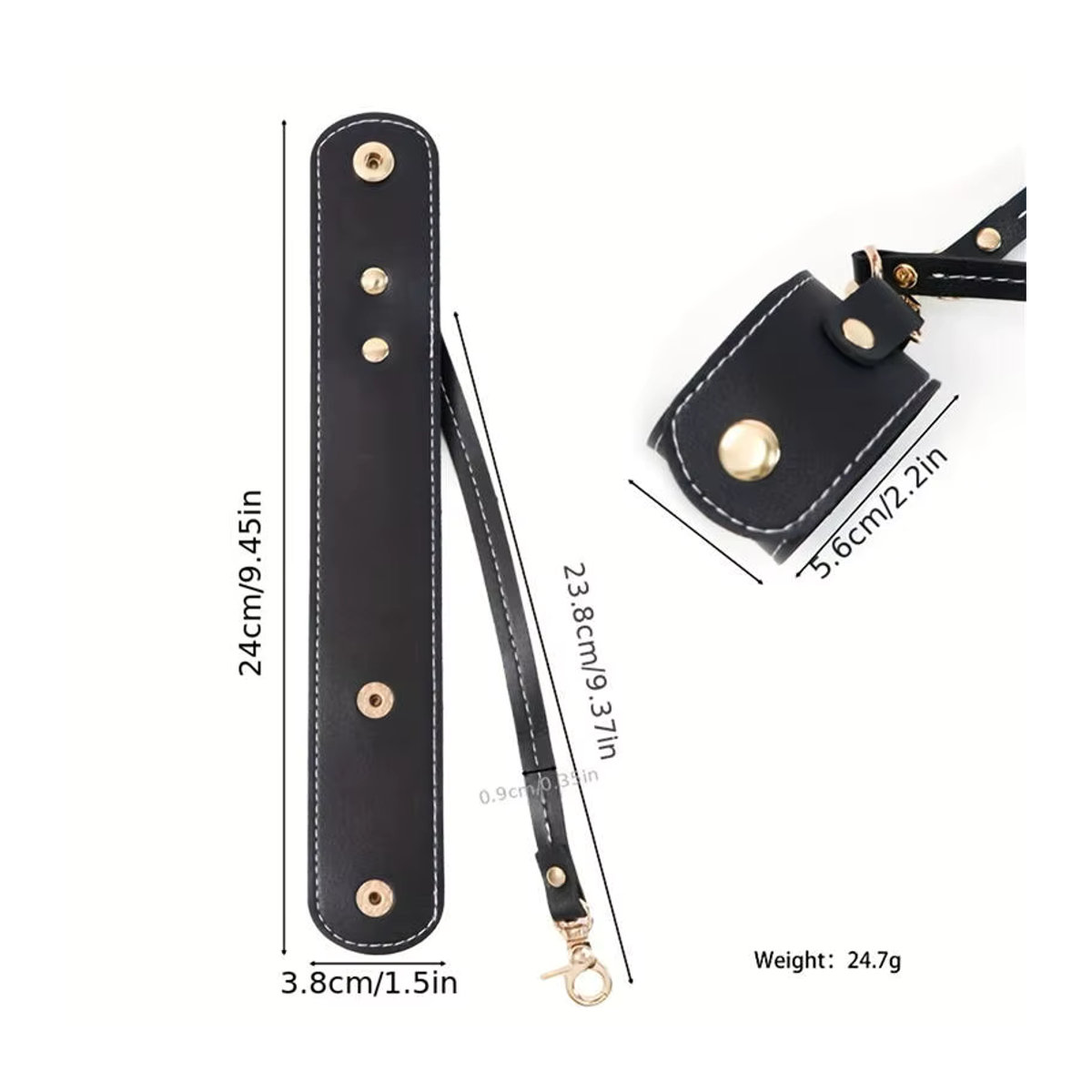 Multifunktionaler Clyine Hutclip aus PU-Leder in Braun und Lila als Handtaschenzubehör und Huthalteclip für Outdoor-Reisen - Bild 3