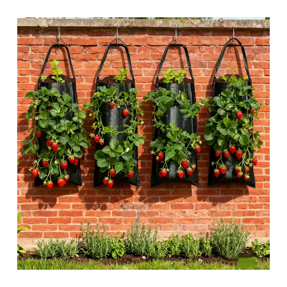 Multifunktionaler Pflanzbeutel für Gemüse und Obst zur Wandmontage, faltbarer Pflanzbeutel für Heimgärtnerei und Balkon-Gemüsegarten - Bild 3